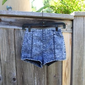 Urban Outfitters Faded Blue High Waisted Shorts